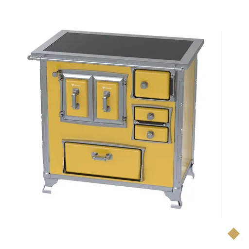 Fogao a Lenha Venax GII n 1 Sec XVIII Premium Amarelo Gab SE