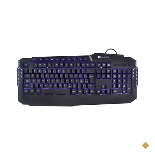 Teclado Vinik Hercules Gamer Multmídia LED 3 Cores USB Preto