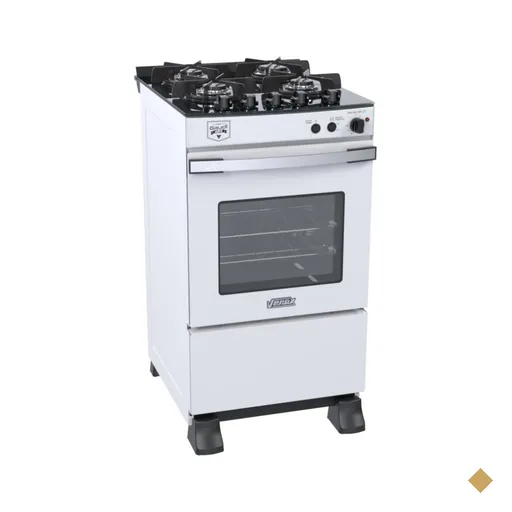 Fogao a Gas 4 Bocas Venax Gaudi Vetro Vitreo Branco
