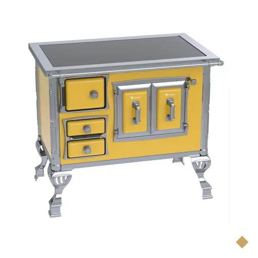 Fogao a Lenha Venax GII n 1 Sec XVIII Premium Amarelo SD