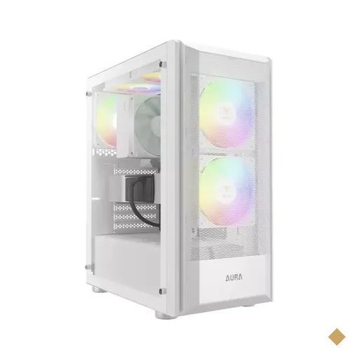 Gabinete Gamer Gamdias AURA GC6 ARGB 3 fans, Lateral em Vidro Temperado, Mid…