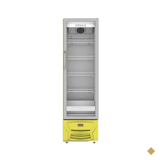 Expositora de Bebidas Venax 209L vvcd200 Amarelo