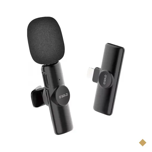 Microfone Lapela Wireless Para Iphone AGOLD