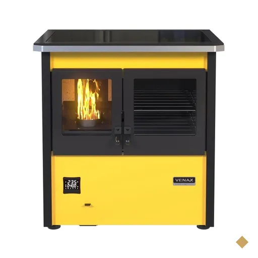 Fogao a Pellets Venax n 1 Le Corbusier Amarelo 127V