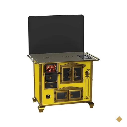 Fogao a Lenha Venax n 2 Imperador Vitreo Amarelo SD
