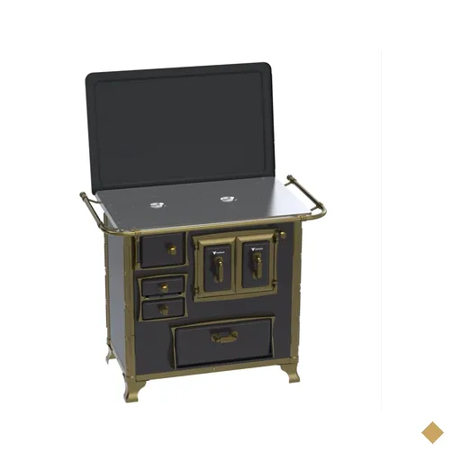Fogao a Lenha Venax n 1 Renaissance Chapa de Aluminio Preto SD