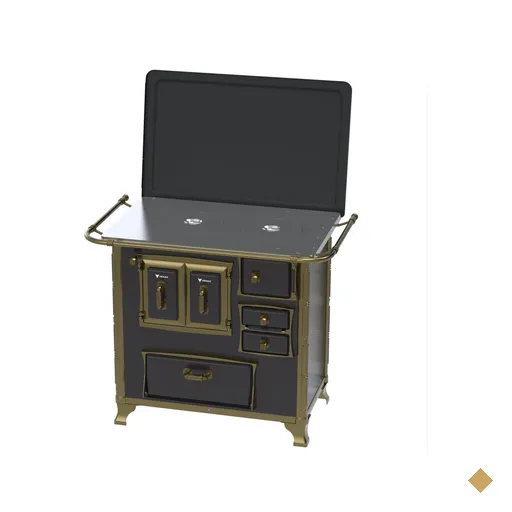 Fogao a Lenha Venax n 1 Renaissance Chapa de Aluminio Preto SE