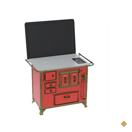 Fogao a Lenha Venax n 2 Renaissance Chapa de Aluminio Vermelho Cald SD
