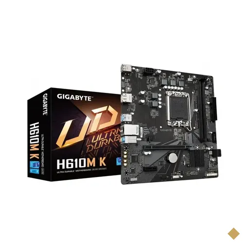 Placa Mãe Gigabyte H610M K DDR4 (LGA 1700/Intel H610/M.2)