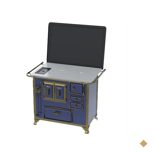 Fogao a Lenha Venax n 2 Renaissance Chapa de Aluminio Azul Cald SE
