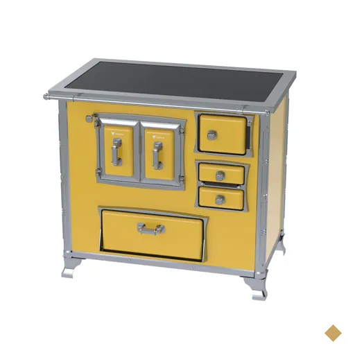 Fogao a Lenha Venax GII n 2 Sec XVIII Premium Amarelo Gab SE