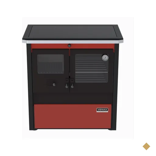 Fogao a Lenha Venax n 2 Le Corbusier Dupla Combustao Vermelho
