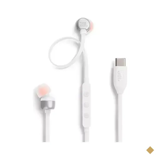 Fone de Ouvido JBL TUNE T310C, USB-C Branco