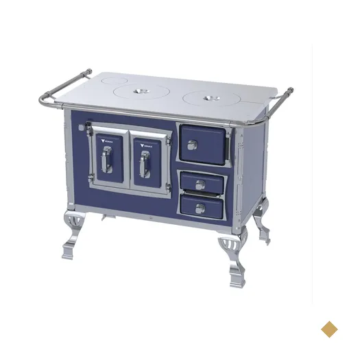 Fogao a Lenha Venax n 1 Sec XVIII Chapa de Aluminio Azul SE