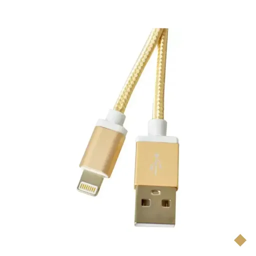 Cabo USB (M) x Lightining (M) Fast Charge Gold 1m - Evus