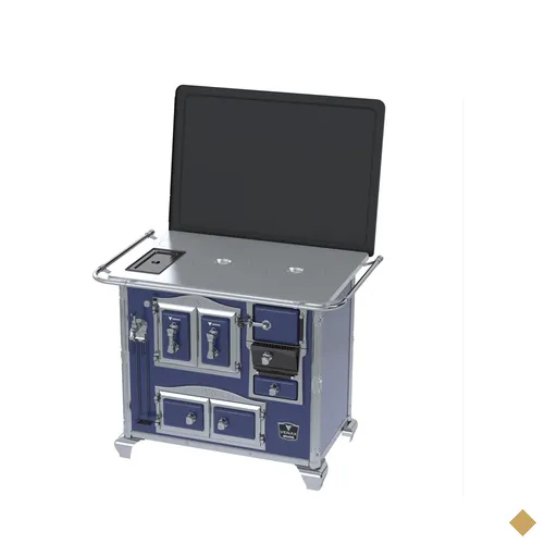 Fogao a Lenha Venax n 2 Imperador Chapa de Aluminio Azul SE