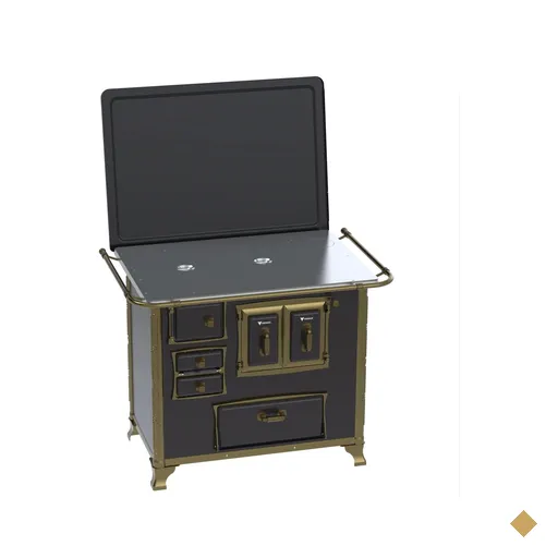 Fogao a Lenha Venax n 2 Renaissance Chapa de Aluminio Preto SD