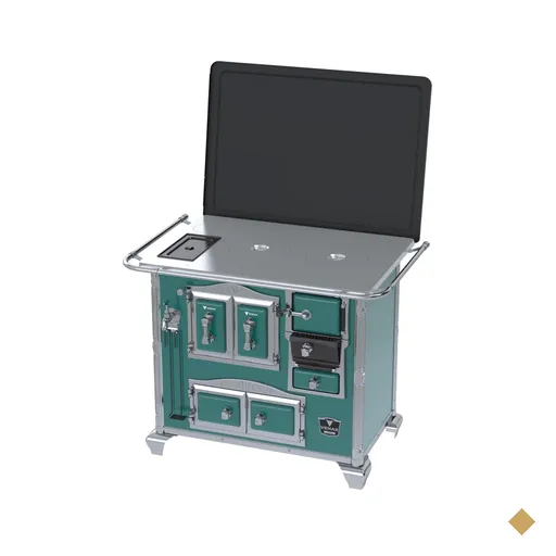 Fogao a Lenha Venax n 2 Imperador Chapa de Aluminio Turquesa SE