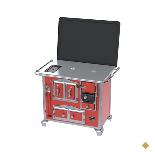 Fogao a Lenha Venax n 2 Imperador Chapa de Aluminio Vermelho SE