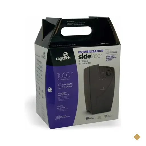 Estabilizador Ragtech Side Laser 1000VA Bivolt/115V