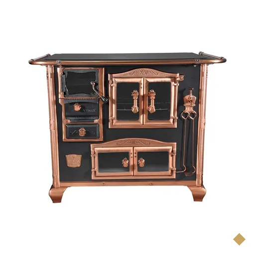 Fogao a Lenha Venax n 2 Princess Preto Rose Gold SD