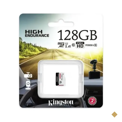Cartão Kingston 128GB High Endurance microSDXC, CFTV, Full HD, A1, Class 10