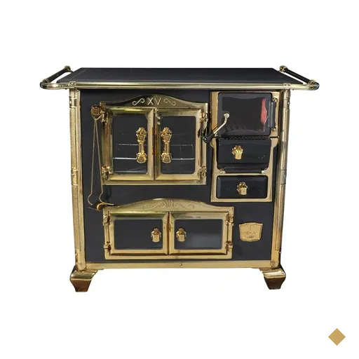 Fogao a Lenha Venax n 1 Princess Preto Gold SE