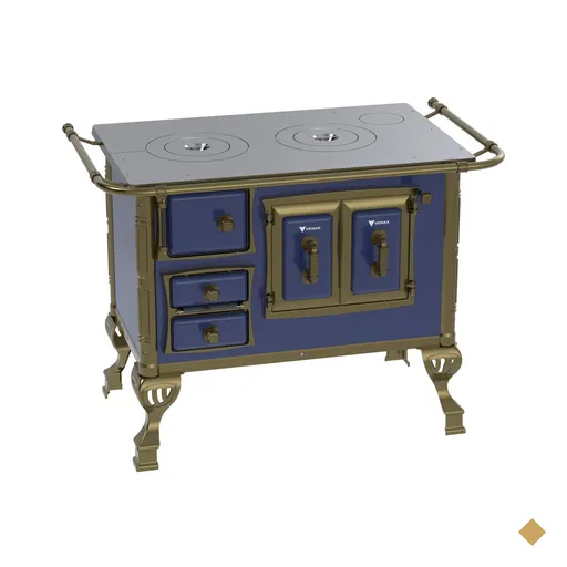 Fogao a Lenha Venax n 1 Colonial Azul SD
