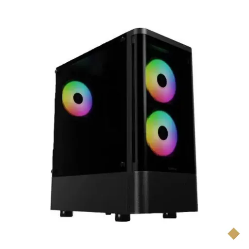 Gabinete Gamer Gamdias Talos E3 CG, 3 Fans 120mm ARGB, Lateral em Vidro…