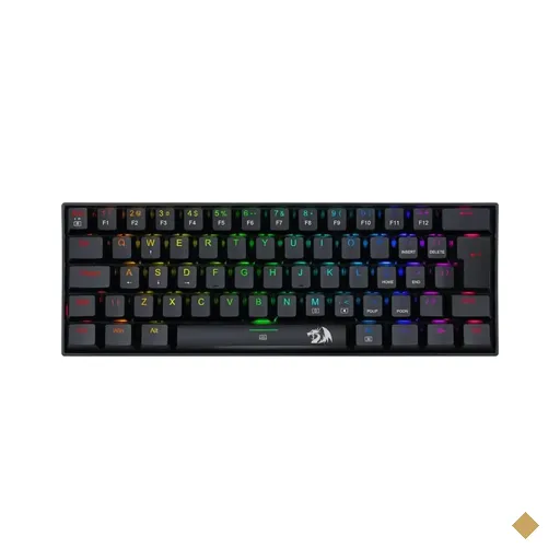Teclado Mecânico Gamer Redragon Dragonborn RGB com Switch Blue 60% ABNT2