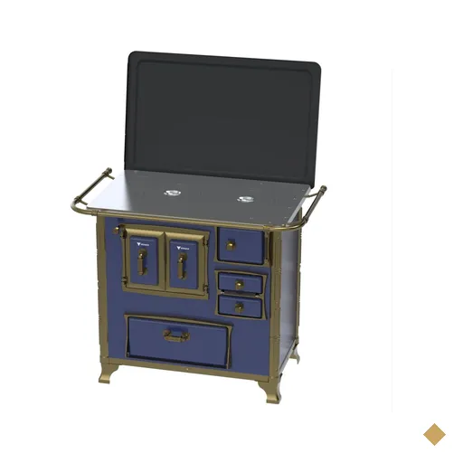 Fogao a Lenha Venax n 1 Renaissance Chapa de Aluminio Azul SE