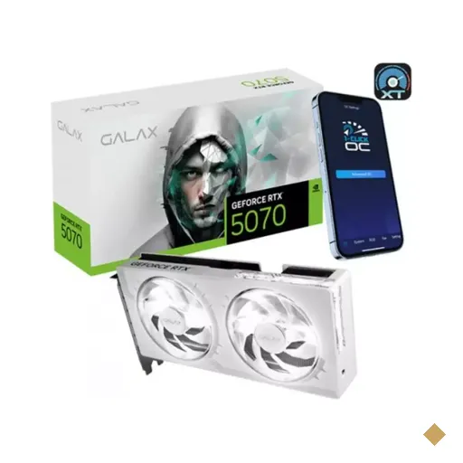 Placa de Vídeo GALAX GeForce RTX 5070 1-Click OC White 12GB GDDR7 PCI-E 5.0 x16