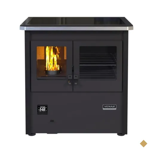 Fogao a Pellets Venax n 1 Le Corbusier Preto 127V