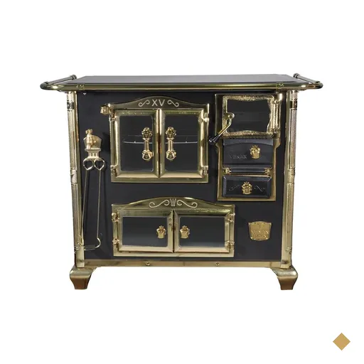 Fogao a Lenha Venax n 2 Princess Preto Gold SE