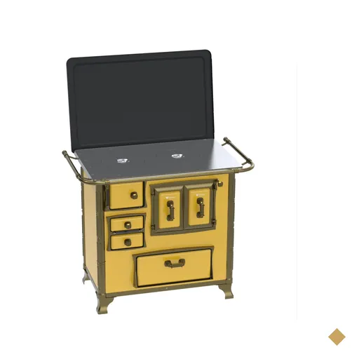 Fogao a Lenha Venax n 1 Renaissance Chapa de Aluminio Amarelo SD