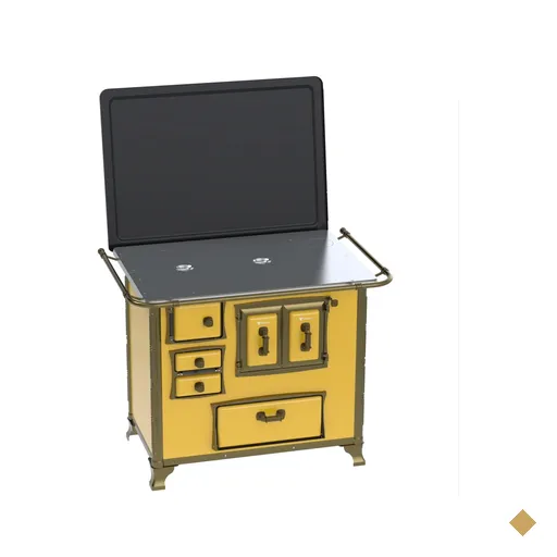 Fogao a Lenha Venax n 2 Renaissance Chapa de Aluminio Amarelo SD