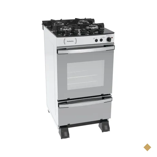 Fogao a Gas 4 Bocas Venax Palladio Vitreo Branco 127V