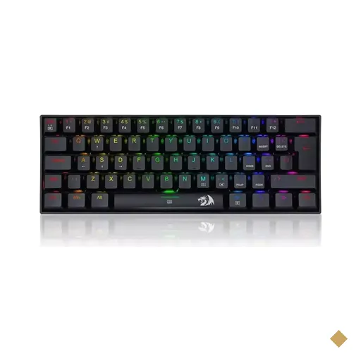 Teclado Mecânico Gamer Redragon Dragonborn RGB com Switch Brown 60% ABNT2
