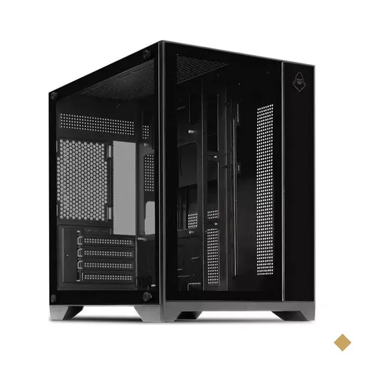 Gabinete Aquário Mancer CV100, Lateral em Vidro Temperado, Mid Tower Black