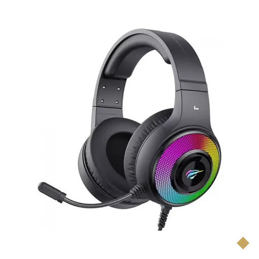 Headset Gamer Havit H2042d RGB (PS4, PS5, Xbox e PC) - Preto