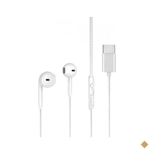 Fone de Ouvido Lecoo Lenovo Intra Auricular, USB-C, Branco