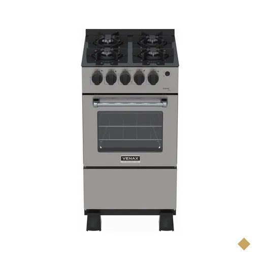 Fogao 4 Bocas Venax Gaudi Line Inox Gas Glp
