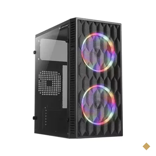 Gabinete Bluecase Gamer BG-057 HIVE, 2 fans, Mid Tower, Preto