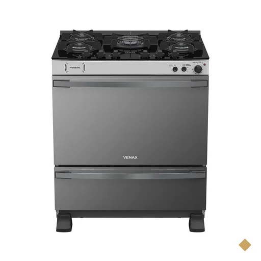 Fogao a Gas 5 Bocas Venax Palladio Vitreo Branco