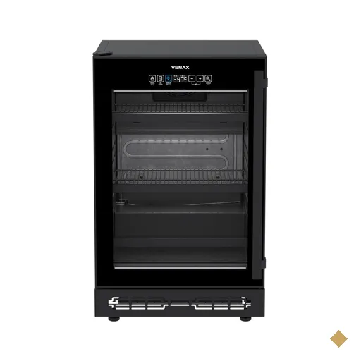 Cervejeira de Embutir Venax 82L Top Light Touch Preto Porta Invertida 127V