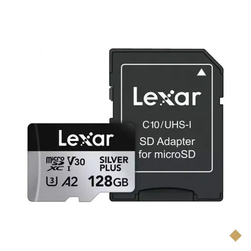 Cartão Lexar Silver Plus 128GB MicroSD V30 (Classe 10) microSDXC UHS-I…