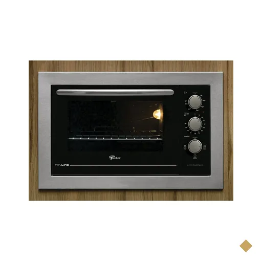 Forno Elétrico de Embutir Fischer Fit Line Inox 48L