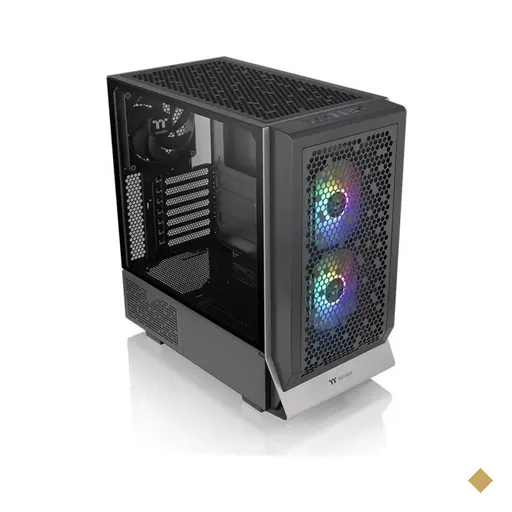 Gabinete Thermaltake Ceres 300 TG ARGB, 3 fans, Lateral em Vidro Temperado…