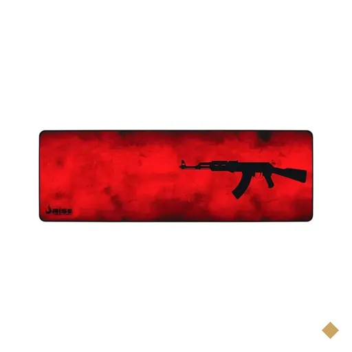 MousePad Gamer Rise Mode Speed AK47 Vermelho (800x300x3mm)