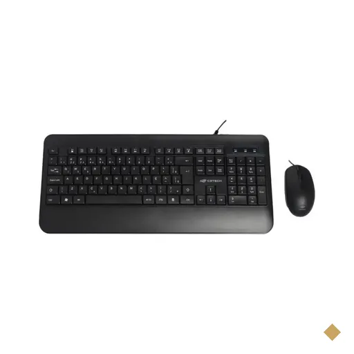 Kit Teclado e Mouse C3Tech KT-200BK USB